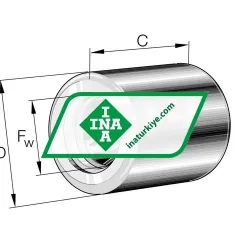INA HFL0408-KF-A-L564 rulman resim 2