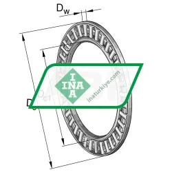 INA AXK85110-A/0-10 rulman resim 3