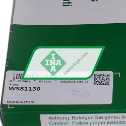 INA WS81130 rulman resim 5