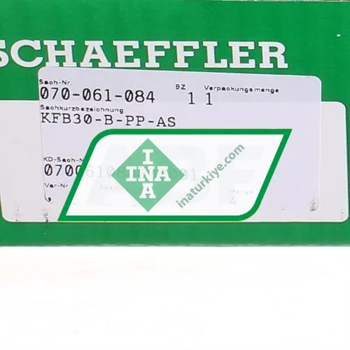 INA KFB30-B-PP-AS ürün fotoğrafı 6