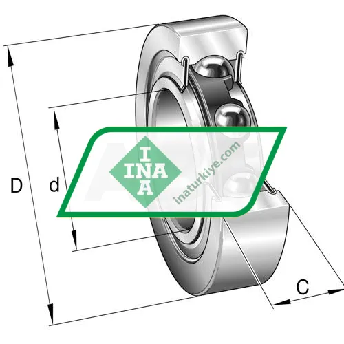 INA LR50/5-2RSR-HLC ürün fotoğrafı 4