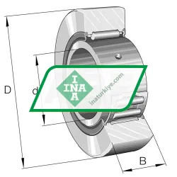 INA NA22/6-X-2RSR rulman resim 6