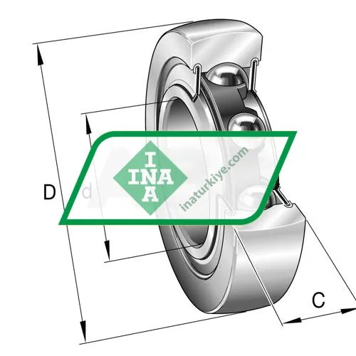 INA LR204-2RSR ürün fotoğrafı 4