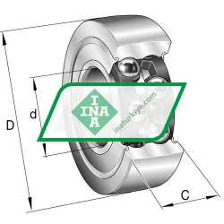 INA LR5201-X-2Z rulman resim 2