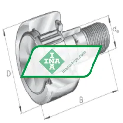 INA KRVE30-PP-A rulman resim 5