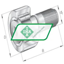 INA NUKR35-A-AP-G1/8 rulman resim 2