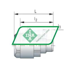 INA AP14-G1/8 rulman resim 3